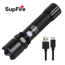 SupFire Small Bright 5 modos Linterna de mano Linterna de luz LED Jingrui XK Linterna táctica LED recargable de alto lúmenes